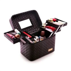 Confibel Make Up Koffer - Uitklapbaar - 5 Opbergbakken - Met Spiegel - Zwart 32 Confibel Make Up Koffer - Uitklapbaar - 5 Opbergbakken - Met Spiegel - Zwart -Cosmeticawinkel 1200x1200 846