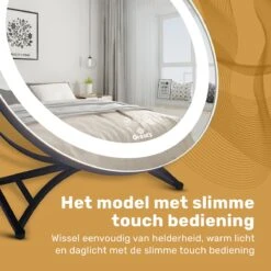 Great's® Make Up Spiegel Met LED Verlichting - ⌀ 40cm - Visagie Spiegel Rond - Extra Close Up Spiegeltje 10x - Zwart 14 Great's® Make Up Spiegel Met LED Verlichting - ⌀ 40cm - Visagie Spiegel Rond - Extra Close Up Spiegeltje 10x - Zwart -Cosmeticawinkel 1200x1200 878