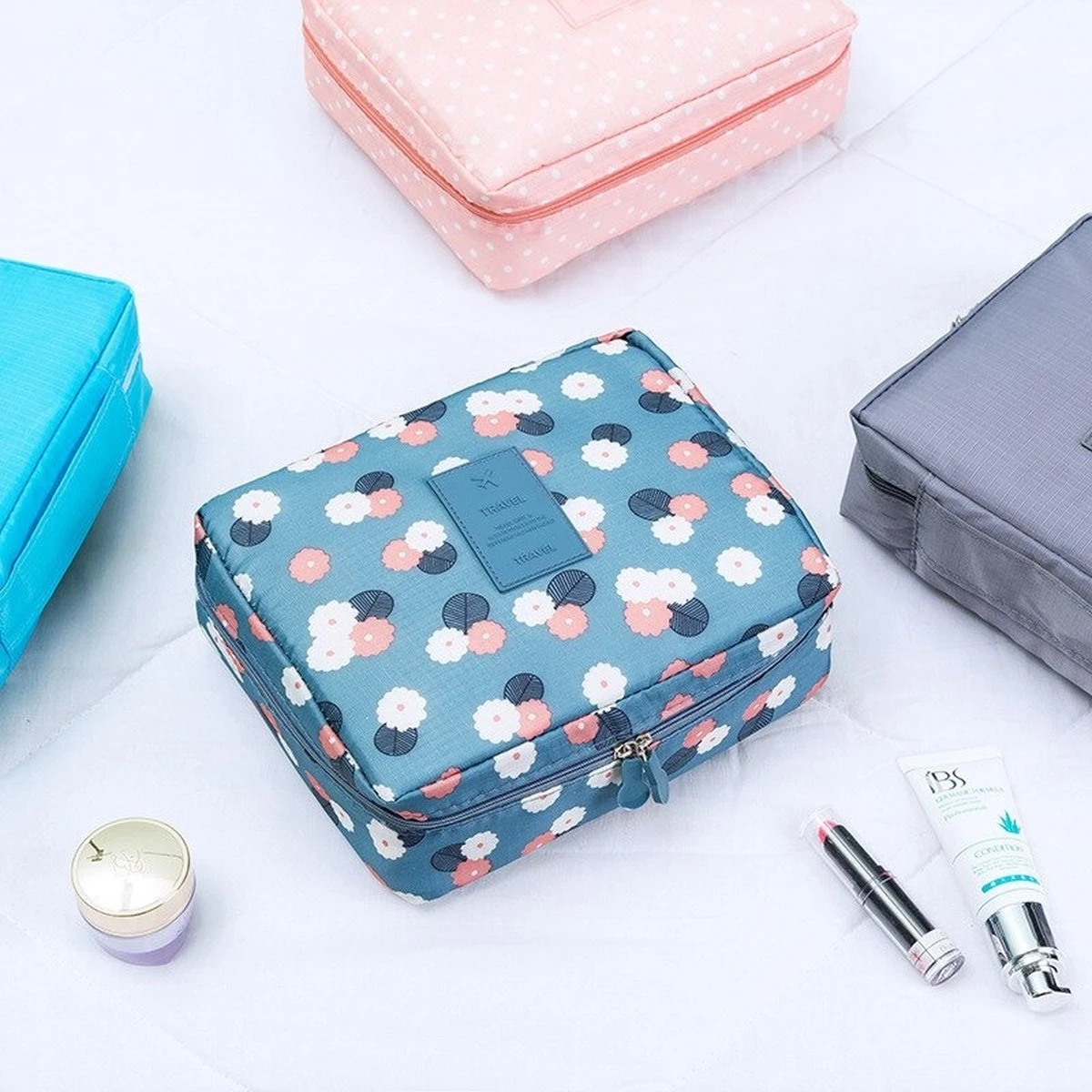 Merkloos Reis Toilet Bag Make Up Organizer - Toillettas - Cosmetica Etui - Travel Organizer - Reisartikelen - Reizen Accessoires 4 Merkloos Reis Toilet Bag Make Up Organizer - Toillettas - Cosmetica Etui - Travel Organizer - Reisartikelen - Reizen Accessoires - Afbeelding 2