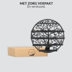 Confibel Nagellak Houder - Nagellak Flesjes Organizer - Essentiële Oliën Organizer - Rek Voor Flesjes - Wanddecoratie - Zwart -Cosmeticawinkel 1200x1200 991