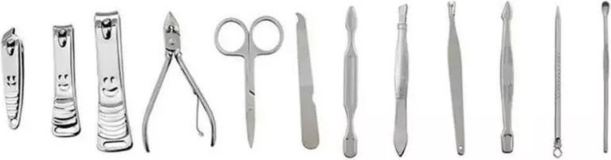12-delige Luxe Manicureset Ncl Etui Nagelset - Nagelverzorging Set - Reisset - Manicure Set & Pedicur -Nagelverzorging Set 6 12-delige Luxe Manicureset Ncl Etui Nagelset - Nagelverzorging Set - Reisset - Manicure Set & Pedicur -Nagelverzorging Set - Afbeelding 4