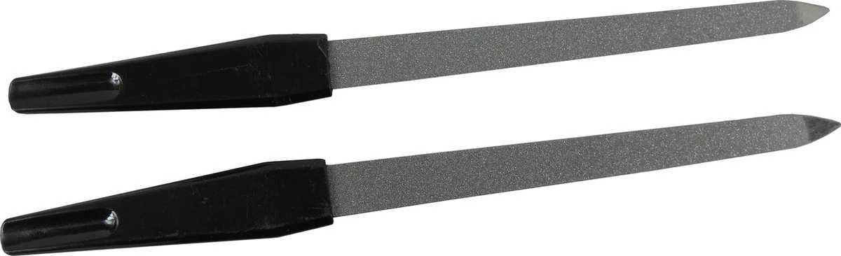 Nagelvijlen Van Metaal Verpakt Per 2 Stuks Zwart 3 Nagelvijlen Van Metaal Verpakt Per 2 Stuks Zwart