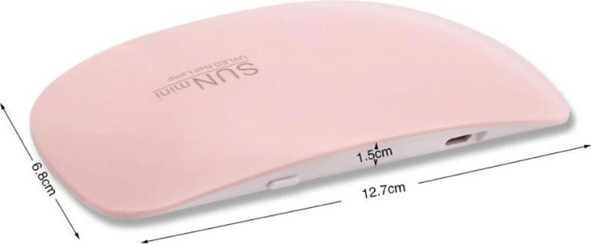 Nagellak Droger SunMini - Professioneel & Compact - LED Verlichting 6W - Gellak - Nagel Lamp - Nagelverzorging - USB Oplader - Nagellak Droger - Nagellak Lamp - Roze 5 Nagellak Droger SunMini - Professioneel & Compact - LED Verlichting 6W - Gellak - Nagel Lamp - Nagelverzorging - USB Oplader - Nagellak Droger - Nagellak Lamp - Roze - Afbeelding 3