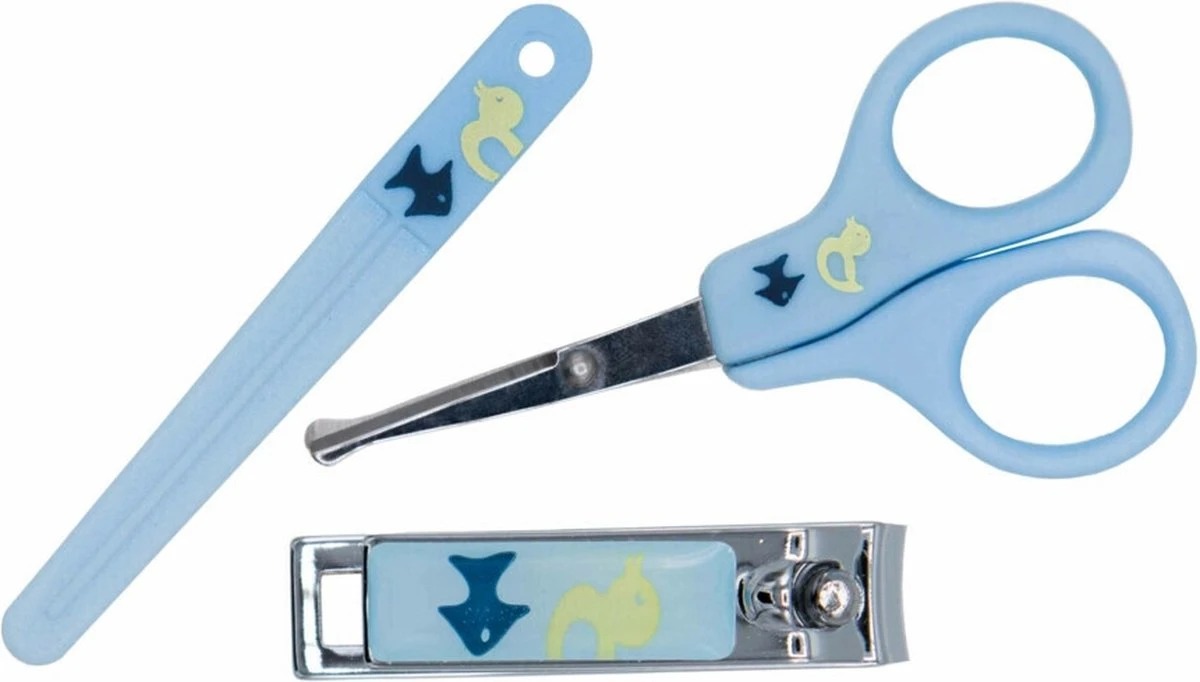 Manicureset Voor Baby's : Schaar, Vijl En Knijpertje 3 Manicureset Voor Baby's : Schaar, Vijl En Knijpertje