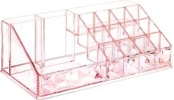 A&K 2in1 Make-up Organizer - 4 Lades Cosmetica Opbergdoos - Kaptafel - Roze -Cosmeticawinkel 1200x691