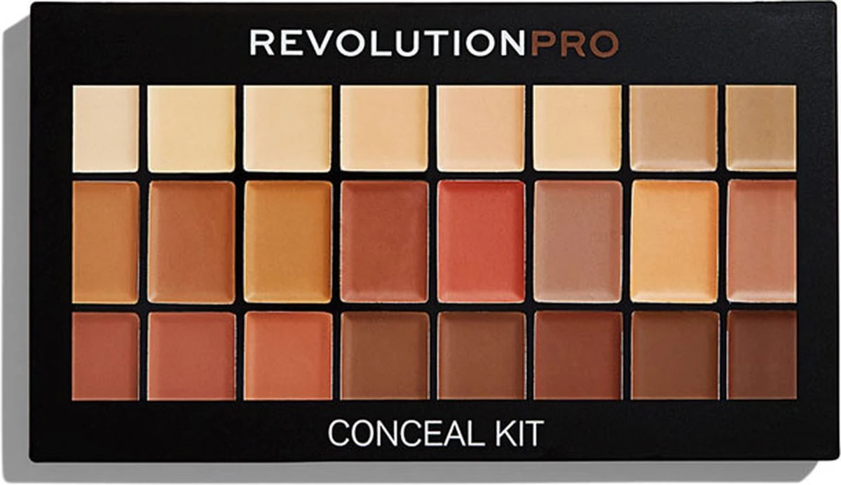 Makeup Revolution Pro Cream Conceal Kit - Medium/Dark 4 Makeup Revolution Pro Cream Conceal Kit - Medium/Dark - Afbeelding 2