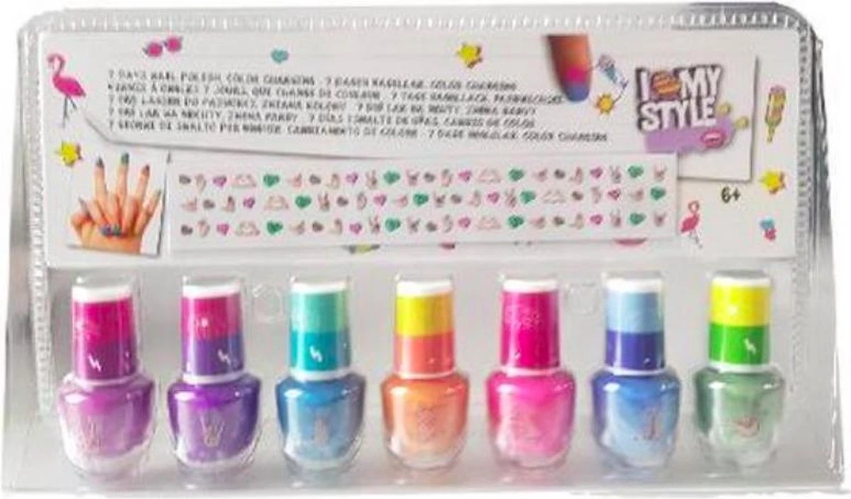 ProductGoods - 7 Dagen Nagellak Voor Kinderen - Multicolor - Kinderen - Naggelak - Colorchanging - Nagellak Kinderen - Nagellak Set 3 ProductGoods - 7 Dagen Nagellak Voor Kinderen - Multicolor - Kinderen - Naggelak - Colorchanging - Nagellak Kinderen - Nagellak Set