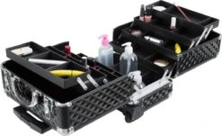 Dreamble Make-up Koffer - Make-up Trolley - Zwart - Rijdbaar - Met Wieltjes - Compact - 8 Vakken - Met Slot - 2 Sleutels 14 Dreamble Make-up Koffer - Make-up Trolley - Zwart - Rijdbaar - Met Wieltjes - Compact - 8 Vakken - Met Slot - 2 Sleutels -Cosmeticawinkel 1200x732