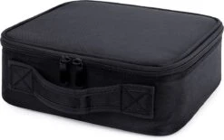 Merkloos Make-up Koffer - Cosmetica - Visagie Opbergtas - Beauty Organizer Met Verstelbare Vakken - 34x23x8CM - Zwart -Cosmeticawinkel 1200x754 1