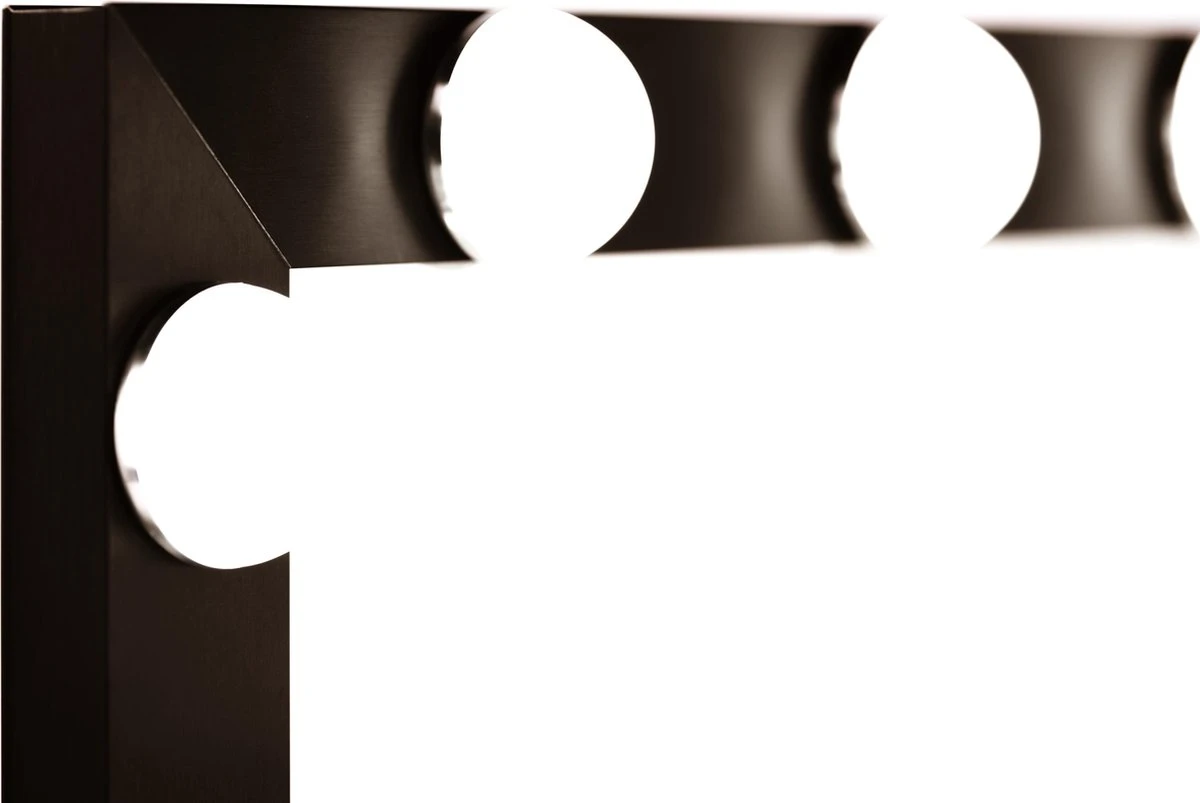 Make Up Spiegel Met Verlichting | Vivo | Hollywood Spiegel | Zwart | Touch | 3 Standen | 70x54 5 Make Up Spiegel Met Verlichting | Vivo | Hollywood Spiegel | Zwart | Touch | 3 Standen | 70x54 - Afbeelding 3