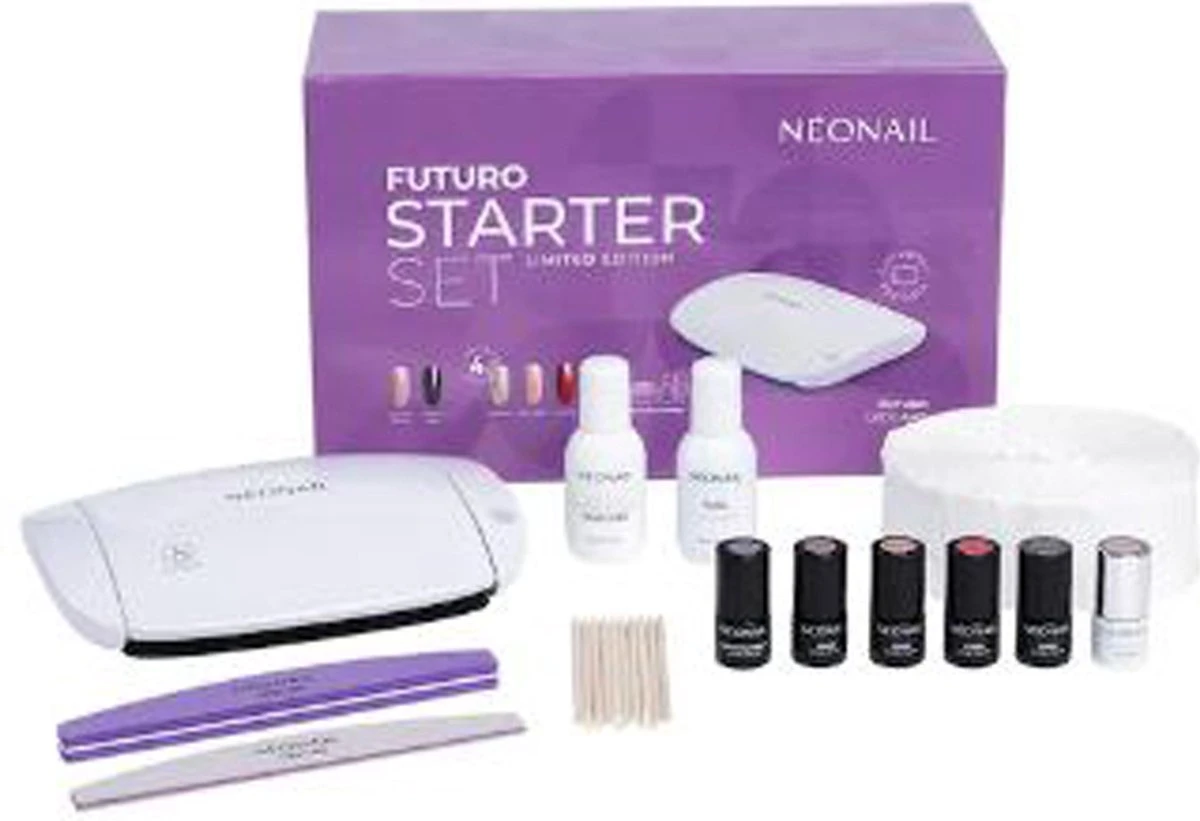 NEONAIL FUTURO STARTSET | MANICURESET | COMPLEET MET NL STAPPENPLAN | GELLAK GELPOLISH | BIAB 3 NEONAIL FUTURO STARTSET | MANICURESET | COMPLEET MET NL STAPPENPLAN | GELLAK GELPOLISH | BIAB