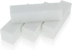 Merkloos 10 X White Blocks Voor Nagels - Blockvijlen Wit Nagels - Polijstvijlen Nagels - Polijstblok - Buffingblock
