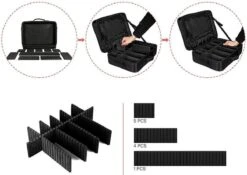 Cosmetica Koffer - Make-up Koffer Met Verstelbare Vakken - Visagie En Nagelstyliste Beauty Koffer - 37x27x13CM 22 Cosmetica Koffer - Make-up Koffer Met Verstelbare Vakken - Visagie En Nagelstyliste Beauty Koffer - 37x27x13CM -Cosmeticawinkel 1200x848