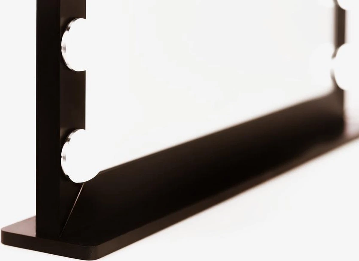 Make Up Spiegel Met Verlichting | Vivo | Hollywood Spiegel | Zwart | Touch | 3 Standen | 70x54 6 Make Up Spiegel Met Verlichting | Vivo | Hollywood Spiegel | Zwart | Touch | 3 Standen | 70x54 - Afbeelding 4