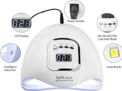 Merkloos 80 Watt UV LED Lamp Nagels - SUN X5 MAX - 45LED - Nagel - UV- LED Lamp - Wit - Nagellamp - Nail Dryer - Nagels - Salon - Lamp - -Cosmeticawinkel 1200x888 3