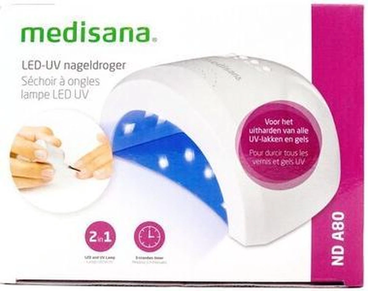 Medisana LED- UV Nageldroger - LED Lamp - UV-lakken - Nagel Timer - Nageldrogerlamp 7 Medisana LED- UV Nageldroger - LED Lamp - UV-lakken - Nagel Timer - Nageldrogerlamp - Afbeelding 5