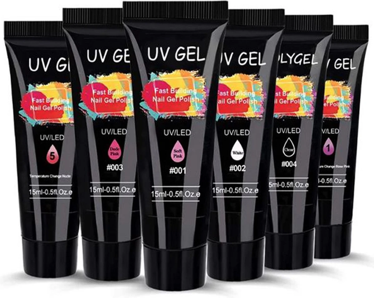 Gelnagels Set | Polygel Kit | Nepnagels | Gellak Set | Nail Art Pakket | 15Ml Kleuren Builder Gel | Crystal Gel | UV Gel | Manicure Set | Gel Nagellak Nagel Decoratie | 6W UV Lamp | Starterspakket | Nail Care | Nagelstad 9 Gelnagels Set | Polygel Kit | Nepnagels | Gellak Set | Nail Art Pakket | 15Ml Kleuren Builder Gel | Crystal Gel | UV Gel | Manicure Set | Gel Nagellak Nagel Decoratie | 6W UV Lamp | Starterspakket | Nail Care | Nagelstad - Afbeelding 7