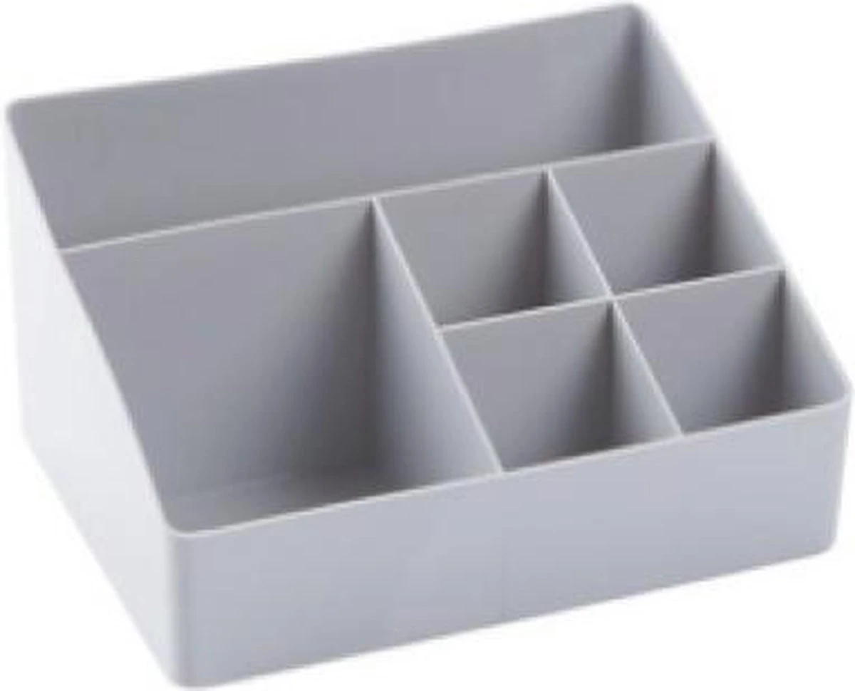 Merkloos Make-Up Organizer - Opbergdoos - Cosmetica - Grijs - Sieraden - Nagelak - Make Up Organizer - Make Up Organizers 4 Merkloos Make-Up Organizer - Opbergdoos - Cosmetica - Grijs - Sieraden - Nagelak - Make Up Organizer - Make Up Organizers - Afbeelding 2