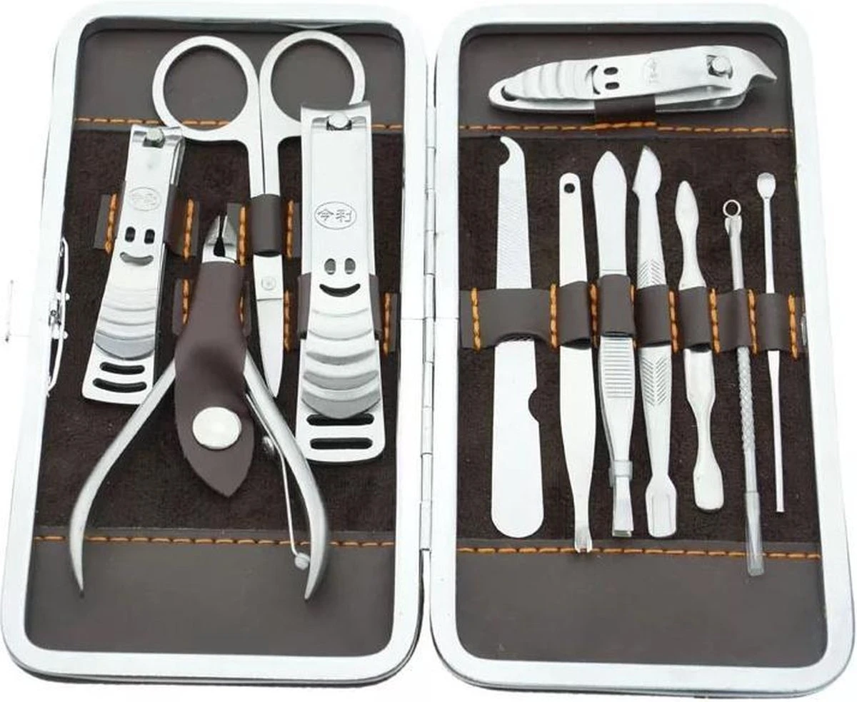 12-delige Luxe Manicureset Ncl Etui Nagelset - Nagelverzorging Set - Reisset - Manicure Set & Pedicur -Nagelverzorging Set 11 12-delige Luxe Manicureset Ncl Etui Nagelset - Nagelverzorging Set - Reisset - Manicure Set & Pedicur -Nagelverzorging Set - Afbeelding 9