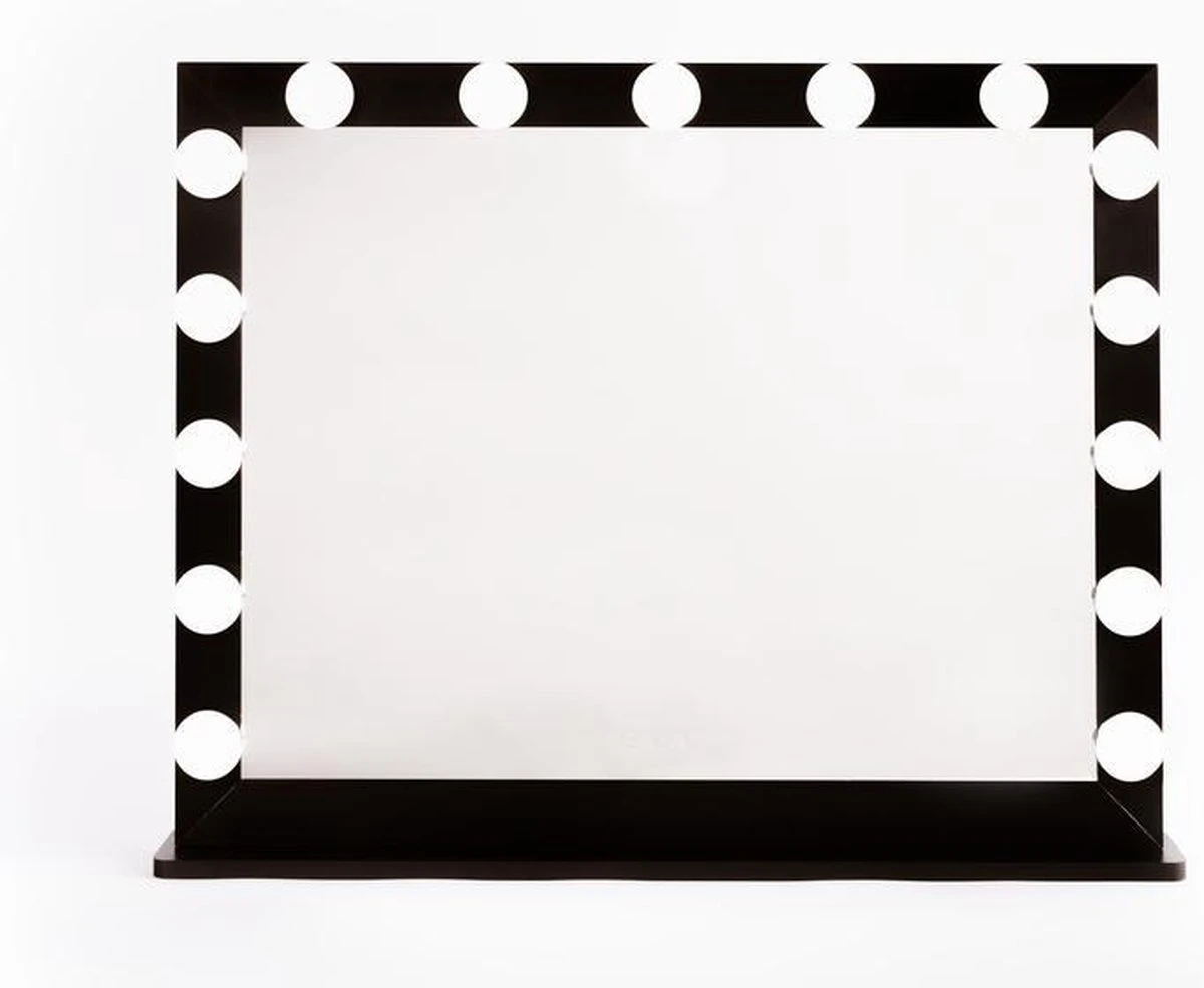 Make Up Spiegel Met Verlichting | Vivo | Hollywood Spiegel | Zwart | Touch | 3 Standen | 70x54 9 Make Up Spiegel Met Verlichting | Vivo | Hollywood Spiegel | Zwart | Touch | 3 Standen | 70x54 - Afbeelding 7