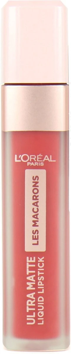 L’Oréal Paris Les Macarons Langhoudende Matte Lipstick - 832 Strawberry Sauvage - Roze - 6,7 Ml 4 L’Oréal Paris Les Macarons Langhoudende Matte Lipstick - 832 Strawberry Sauvage - Roze - 6,7 Ml - Afbeelding 2