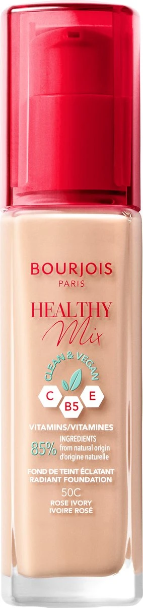 Bourjois Healthy Mix Clean Vegan Foundation 050 Rose Ivory 3 Bourjois Healthy Mix Clean Vegan Foundation 050 Rose Ivory