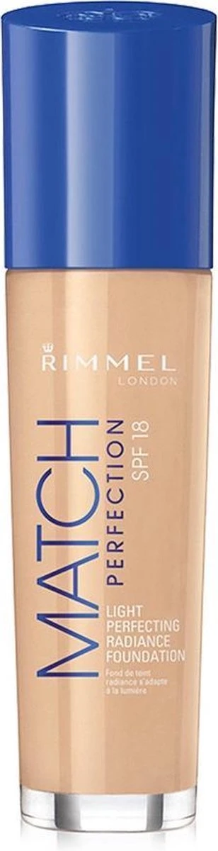 Rimmel London Match Perfection Foundation - 200 Soft Beige - Beige 14 Rimmel London Match Perfection Foundation - 200 Soft Beige - Beige - Afbeelding 12