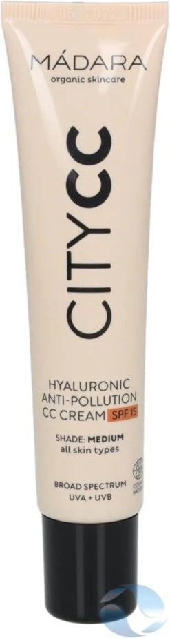 MÁDARA Anti-Pollution CC Cream SPF15 Medium Beige 40ml - Hyaluronzuur -UVA/UVB 21 MÁDARA Anti-Pollution CC Cream SPF15 Medium Beige 40ml - Hyaluronzuur -UVA/UVB -Cosmeticawinkel 320x1200 3