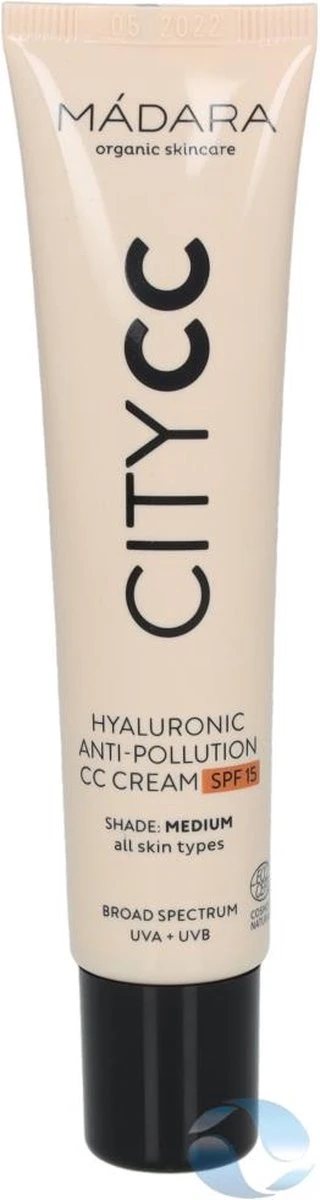 MÁDARA Anti-Pollution CC Cream SPF15 Medium Beige 40ml - Hyaluronzuur -UVA/UVB 11 MÁDARA Anti-Pollution CC Cream SPF15 Medium Beige 40ml - Hyaluronzuur -UVA/UVB - Afbeelding 9