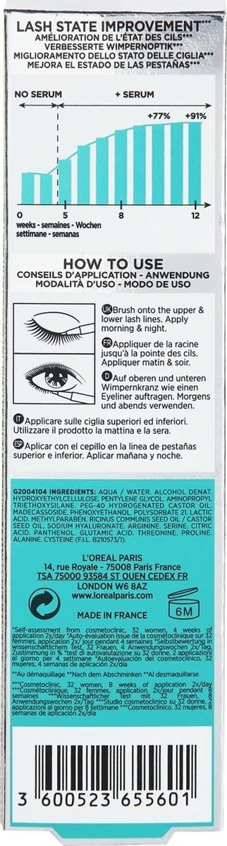 L'Oréal Paris Clinically Proven Wimperserum - 2 Ml 9 L'Oréal Paris Clinically Proven Wimperserum - 2 Ml - Afbeelding 7