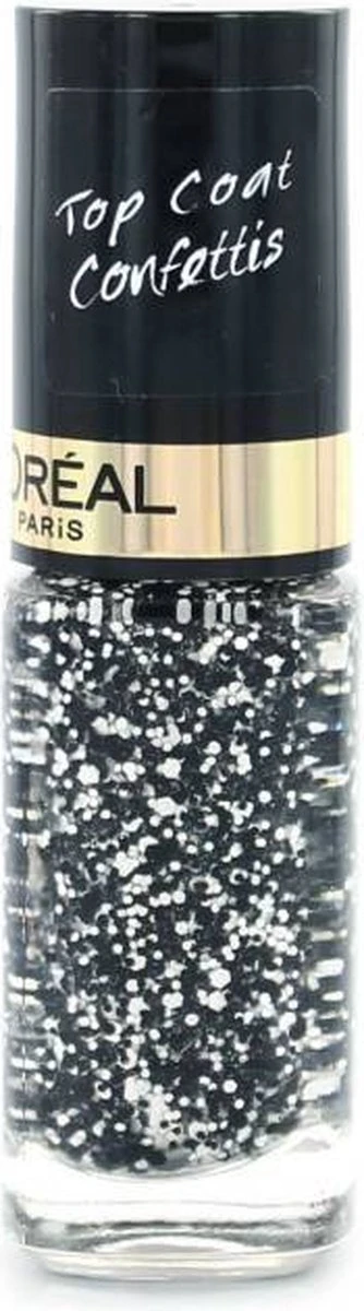 L’Oréal Paris Color Riche Le Vernis - 916 Confettis - Zwart - Nagellak Topcoat 6 L’Oréal Paris Color Riche Le Vernis - 916 Confettis - Zwart - Nagellak Topcoat - Afbeelding 4