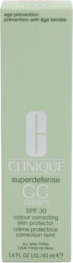 Clinique Superdefense CC Cream SPF30 - 04 Medium - CC Cream - 40 Ml -Cosmeticawinkel 334x1200 3