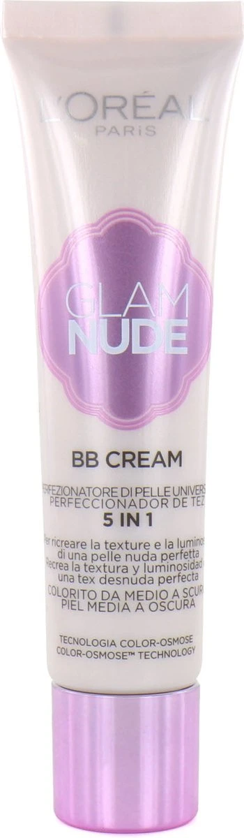 L'Oréal Glam Nude BB Cream - Medium To Dark Skin 4 L'Oréal Glam Nude BB Cream - Medium To Dark Skin - Afbeelding 2