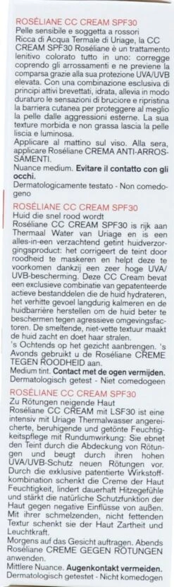 Uriage Roséliane Cc Crème Spf30 -Cosmeticawinkel 356x1200 4