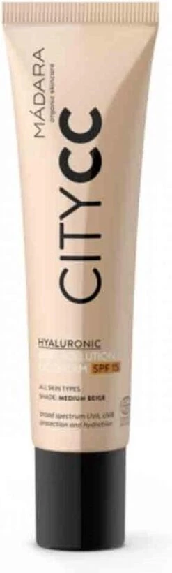 MÁDARA Anti-Pollution CC Cream SPF15 Medium Beige 40ml - Hyaluronzuur -UVA/UVB 20 MÁDARA Anti-Pollution CC Cream SPF15 Medium Beige 40ml - Hyaluronzuur -UVA/UVB -Cosmeticawinkel 361x1200 6