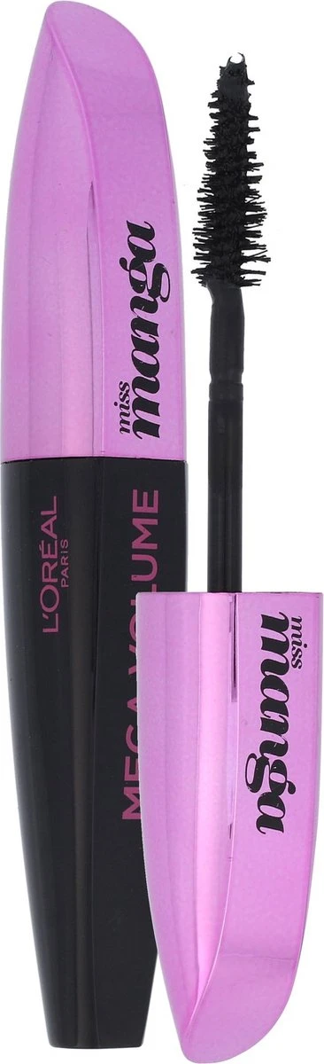 L'Oréal Paris Mega Volume Miss Manga Mascara - Black 8 L'Oréal Paris Mega Volume Miss Manga Mascara - Black - Afbeelding 6