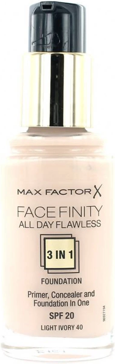 Max Factor Facefinity All Day Flawless 3-in-1 Liquid Foundation - 040 Ivory 6 Max Factor Facefinity All Day Flawless 3-in-1 Liquid Foundation - 040 Ivory - Afbeelding 4