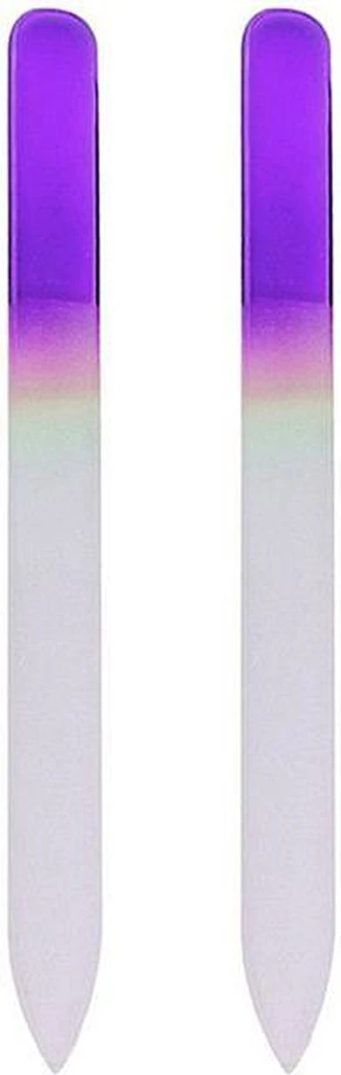 Glazen Nagelvijl Paars – 2 Stuks - Glasvijl – Manicure - ODaani 3 Glazen Nagelvijl Paars – 2 Stuks - Glasvijl – Manicure - ODaani