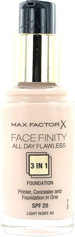 Max Factor Facefinity All Day Flawless 3-in-1 Liquid Foundation - 040 Ivory