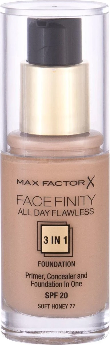 Max Factor Facefinity All Day Flawless 3-in-1 Liquid Foundation - 077 Soft Honey 10 Max Factor Facefinity All Day Flawless 3-in-1 Liquid Foundation - 077 Soft Honey - Afbeelding 8