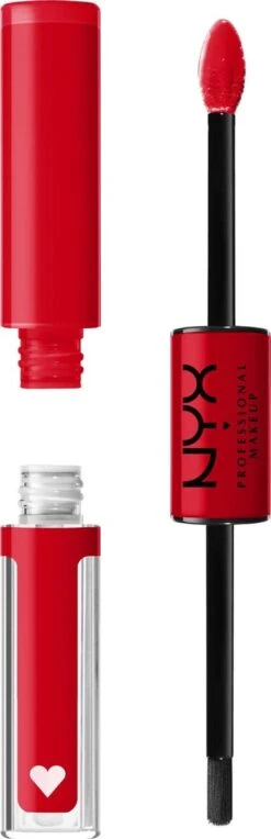 NYX Professional Makeup Shine Loud High Pigment Lipgloss - Rebel In Red -Cosmeticawinkel 388x1200