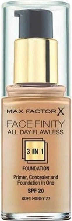 Max Factor Facefinity All Day Flawless 3-in-1 Liquid Foundation - 077 Soft Honey 23 Max Factor Facefinity All Day Flawless 3-in-1 Liquid Foundation - 077 Soft Honey -Cosmeticawinkel 391x1200 1