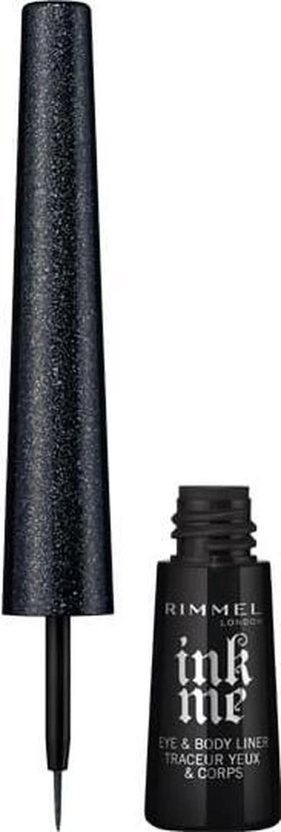 Rimmel London Rimmel Ink Me Eye & Body Eyeliner - 002 Glitter Black 4 Rimmel London Rimmel Ink Me Eye & Body Eyeliner - 002 Glitter Black - Afbeelding 2