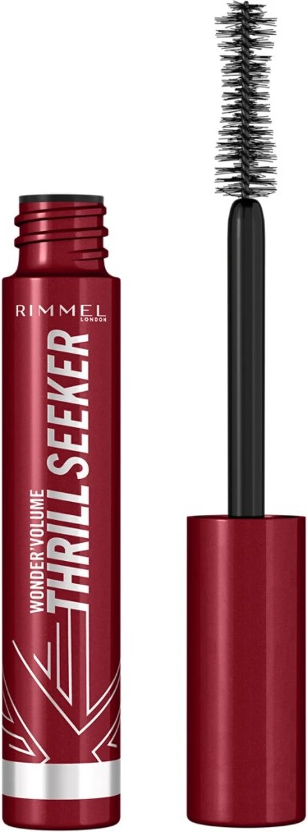 Rimmel London Wonder'Volume Thrill Seeker Mascara - 001 Extreme Black 8 Rimmel London Wonder'Volume Thrill Seeker Mascara - 001 Extreme Black - Afbeelding 6