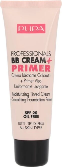 Pupa Milano Professionals BB Cream + Primer - 002 Sand -Cosmeticawinkel 449x1200 4