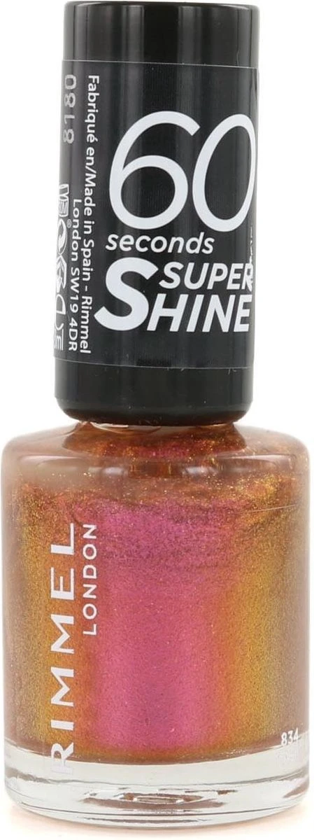 Rimmel London 60 Seconds Super Shine Nagellak - 834 Fab! (L) 4 Rimmel London 60 Seconds Super Shine Nagellak - 834 Fab! (L) - Afbeelding 2