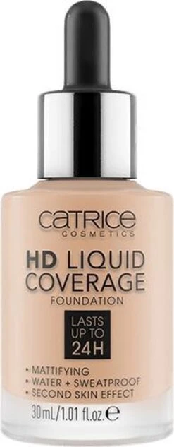 Catrice - Liquid Make-Up HD Liquid Coverage (Foundation) 30 Ml 030 Sand Beige - 12 Catrice - Liquid Make-Up HD Liquid Coverage (Foundation) 30 Ml 030 Sand Beige - -Cosmeticawinkel 468x1200