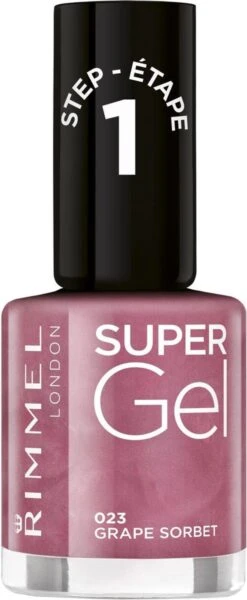 Rimmel London Super Gel Nagellak - 023 Grape Sorbet -Cosmeticawinkel 494x1200 5