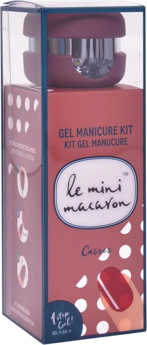 Le Mini Macaron Cassis Gel Manicure Kit - 3-in-1 Manicure Kit - Cassis 4 Le Mini Macaron Cassis Gel Manicure Kit - 3-in-1 Manicure Kit - Cassis - Afbeelding 2