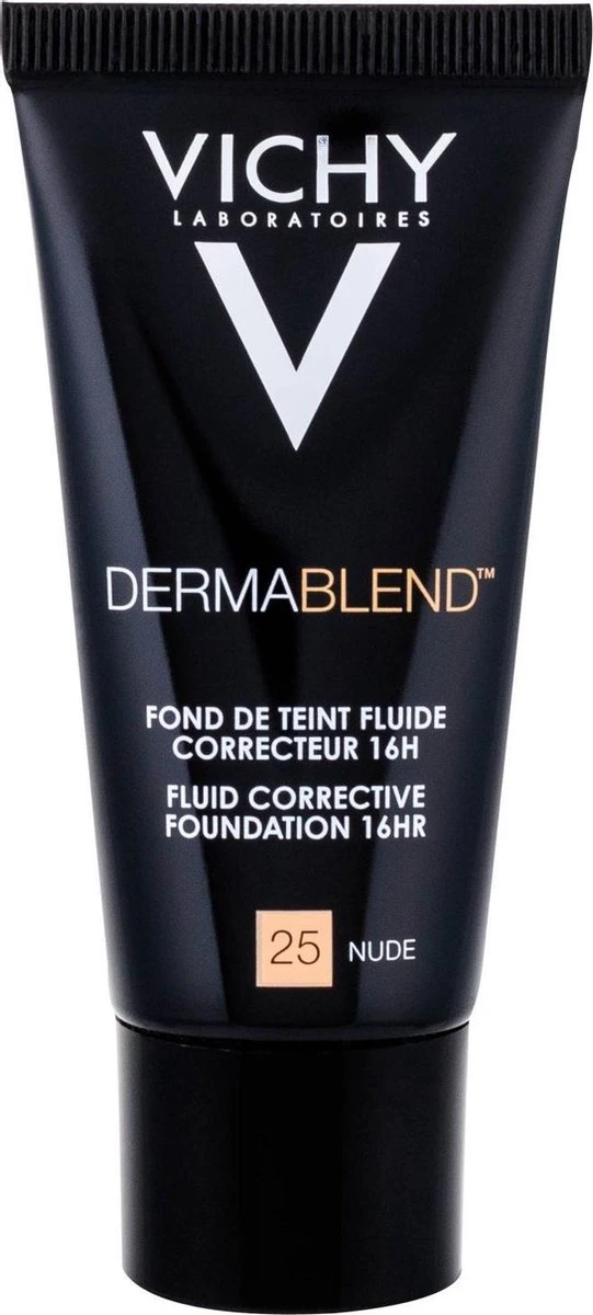 Vichy Dermablend Foundation - Nude 25 - 30ML - Hoge Dekking 3 Vichy Dermablend Foundation - Nude 25 - 30ML - Hoge Dekking